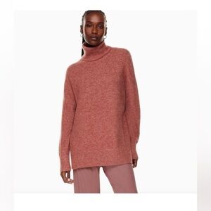 Aritzia WILFRED FREE Aspen Turtleneck Sweater XS Oversized Merino Wool Blend